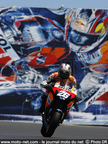 Dani Pedrosa - Grand Prix Moto des États-Unis 2007 : le tour par tour sur Moto-Net.Com