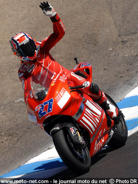 Casey Stoner - Grand Prix Moto des États-Unis 2007 : le tour par tour sur Moto-Net.Com
