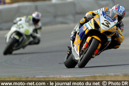Max Biaggi et James Toseland - Les manches Superbike et Supersport de République Tchèque 2007 à Brno sur Moto-Net.Com