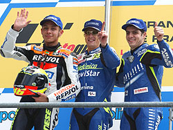 Alex Barros offre à Yamaha son premier podium de la saison