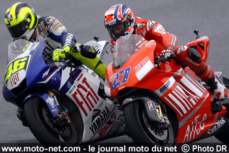Valenti Rossi et Casey Stoner - Grand Prix Moto du Japon 2007 : le tour par tour sur Moto-Net.Com