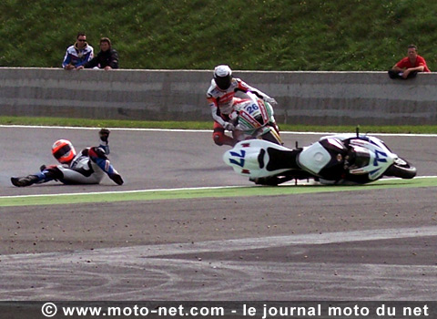 Barry Veneman et Jacob Lascorz - Les manches Superbike et Supersport de France 2007 à Magny-Cours sur Moto-Net.Com