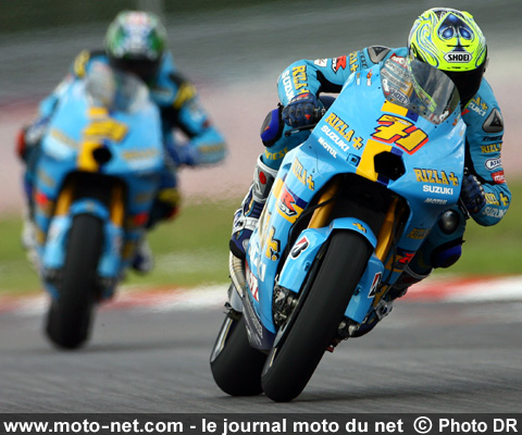 Chris Vermeulen et John Hopkins - Grand Prix Moto de Malaisie 2007 : le tour par tour sur Moto-Net.Com