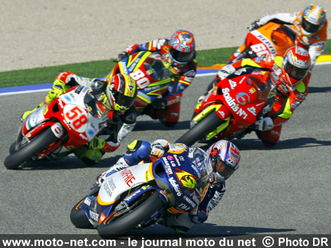 Bautista, Simoncelli, Debon, Barbera et Simon - Grand Prix Moto de Valence 2007 : le tour par tour sur Moto-Net.Com