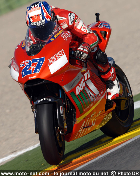 Casey Stoner - Grand Prix Moto de Valence 2007 : le tour par tour sur Moto-Net.Com