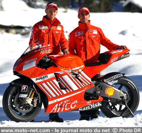 Casey Stoner, Marco Melandri et la GP8 - Ducati dévoile sa nouvelle moto... et ses ambitions !