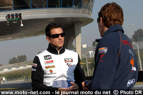 Randy et Nicky Hayden aux tests de Jerez - Régularité et performances : les bonnes résolutions de Randy pour 2008 !