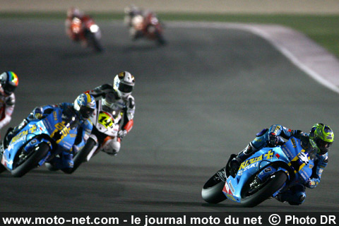 Vermeulen, Capirossi, De Puniet, De Angelis, Melandri et Guintoli- Grand Prix Moto du Qatar 2008 : le tour par tour sur Moto-Net.Com
