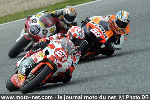 Hector Barbera, Julian Simon et Thomas Luthi - Grand Prix Moto d'Espagne 2008 : le tour par tour sur Moto-Net.Com