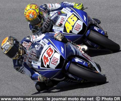 Jorge Lorenzo et Valentino Rossi - Grand Prix Moto d'Espagne 2008 : le tour par tour sur Moto-Net.Com