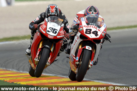 Michel Fabrizio et Gregorio Lavilla - Le Superbike met le feu à Valence !