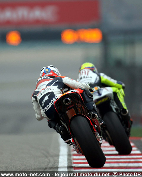 Valentino Rossi et Dani Pedrosa - Grand Prix de Chine MotoGP 2008 : le tour par tour sur Moto-Net.Com