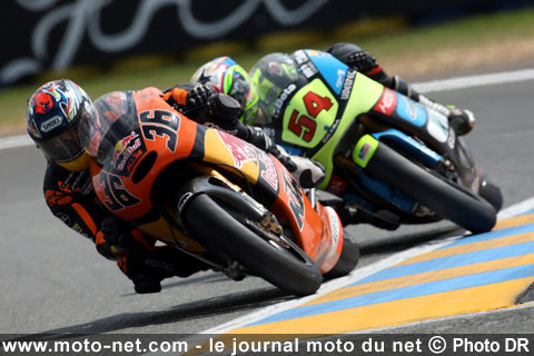 Mika Kallio et Manuel Poggiali - Grand Prix de France 2008 125 cc : le tour par tour sur Moto-Net.Com
