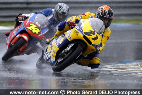 125 : Steve Le Coquen et Kévin Meco - Troisième épreuve du Championnat de France Superbike 2008 au Vigeant