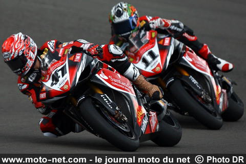 Noriyuki Haga et Troy Corser - Épreuve Mondial Superbike et Supersport de Saint-Marin 2008 : la présentation sur Moto-Net.Com 