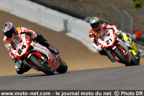 Michel Fabrizio et Troy Bayliss - Mondial Superbike Angleterre 2008 : Dimanche marquant à Brands-Hatch...
