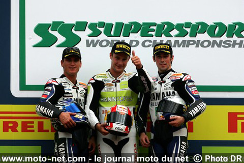 Jonathan Rea 1er, Broc Parkes 2ème et Eugene Laverty 3ème - Mondial Superbike Italie 2008 : Sacré Bayliss !