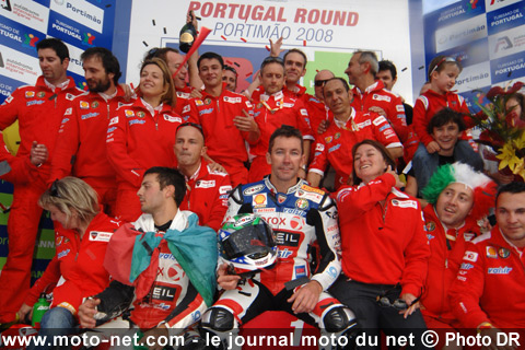 Team Ducati Xerox - Mondial Superbike Portugal 2008 : Bayliss et Sofuoglu : départ et retour gagnants !