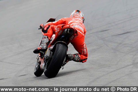 Marco Melandri et la Ducati GP8