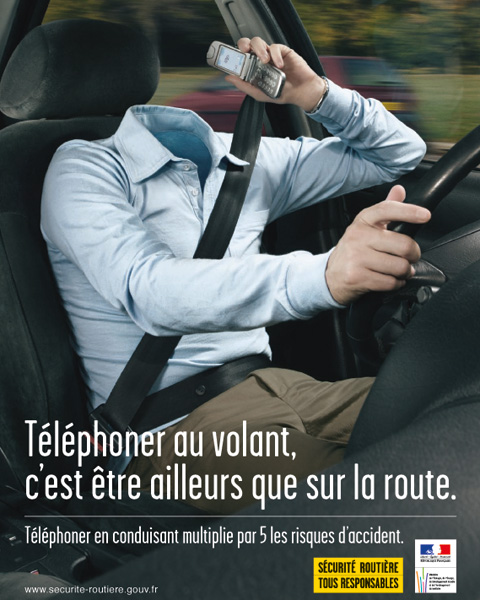 Nouvelle campagne contre le téléphone au volant