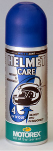 Propreté et éclat avec le spray pour casque Motorex Helmet Care