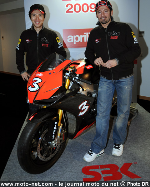 Shinya Nakano et Max Biaggi - Épreuve Mondial Superbike et Supersport de Phillip Island 2009 : la présentation sur Moto-Net.Com