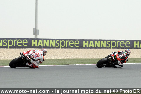 Max Biaggi et Noriyuki Haga - Mondial Superbike Qatar 2009 : Spies dégaine et fait le hold up en Mondial Superbike !