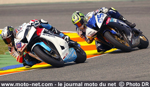 West et Crutchlow - Mondial Superbike Valence 2009 : Haga prend le large à Valence