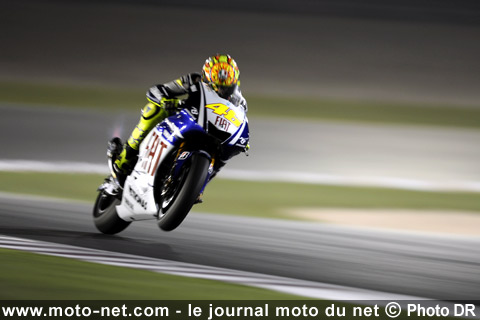 Valentino Rossi - Le Grand Prix du Qatar MotoGP 2009 : Stoner fait la passe de trois !  