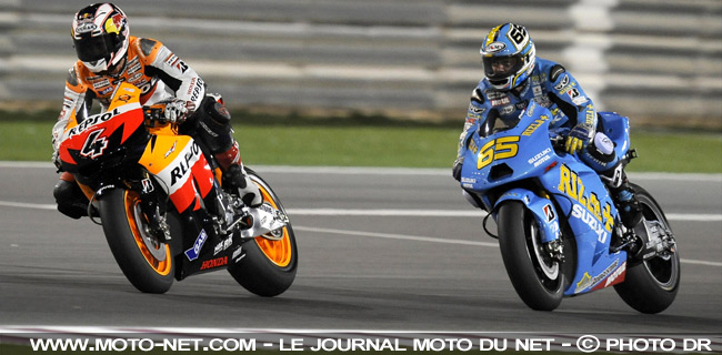 Andrea Dovizioso et Loris Capirossi - Le Grand Prix du Qatar MotoGP 2009 : Stoner fait la passe de trois !  