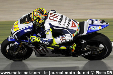 Valentino Rossi - Le Grand Prix du Qatar MotoGP 2009 : Stoner fait la passe de trois !  