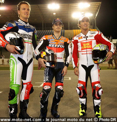 Sete Gibernau, Dani Pedrosa et Toni Elias - Grand Prix d'Espagne MotoGP 2009 : la présentation sur Moto-Net.Com