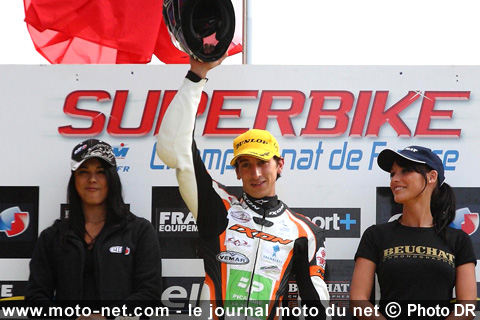 Championnat de France SBK 2009 au Mans : Carillo champion de France en 125 et Chevaux en Junior 600 Pirelli