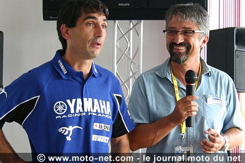 Christophe Guyot et Patrck Jacquot, président de la Mutuelle des motards