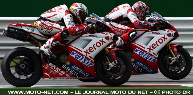 Mondial Superbike 2010 : Haga et Fabrizio restent chez Ducati l'an prochain