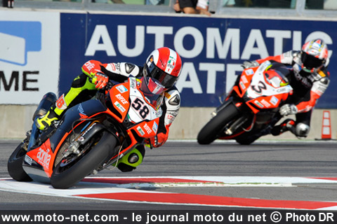 Simoncelli et Biaggi- Mondial Superbike Italie 2009 : Le suspense monte de deux crans à Imola !