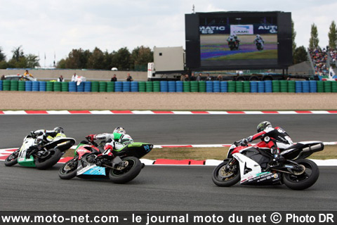 Pitt, Fujiwara et West - Mondial Superbike France 2009 : Haga conserve l'avantage à Magny-Cours
