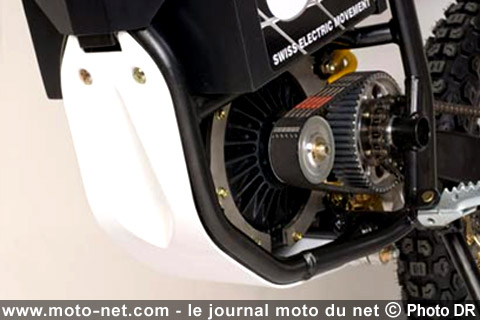 Propulsion électrique de la moto Suisse Quantya