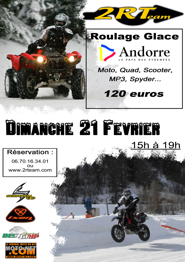 Moto sur glace : dernier Ice-Tour le 21 février à Andorre !