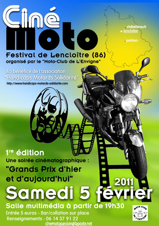 Premier Festival Ciné-Moto à Lencloître (86)