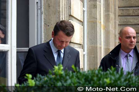 Gilles de Robien et Rémy Heitz recevaient aujourd'hui la Fédération française des motards en colère et la fédération française de motocyclisme