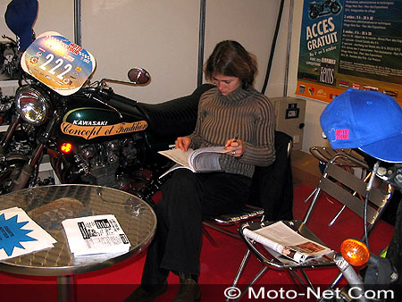 Moto Salon 2004 : Hélen Verryser quitte le Moto Tour pour le Rallye tunisien Optic 2000