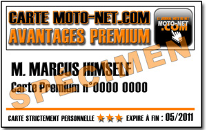 Commandez votre Carte Premium Moto-Net.Com