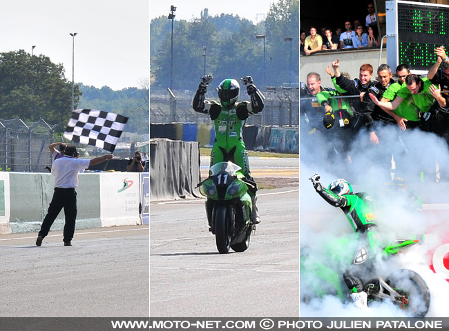 La Kawasaki n°11 remporte les 24H Moto du Mans 2011 !