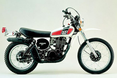 Premier modèle de Yamaha XT 500 en 1976