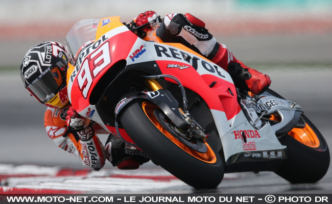 Tests MotoGP Sepang - J1 : Rossi juste derrière Marquez