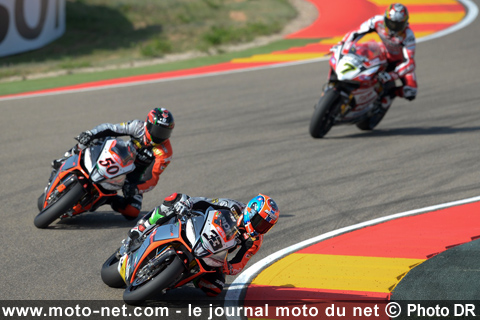 Melandri, Guintoli et Davies - WSBK Espagne (2 sur 13) : Vidéos, déclarations et analyse du SBK à Aragon