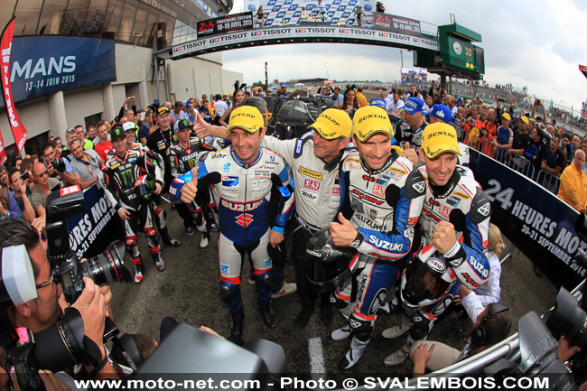 Galerie photos 24H Moto du Mans 2014 : 09 - arrivée