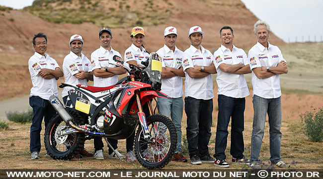 Le team Honda HRC dévoile ses pilotes pour le Dakar 2015