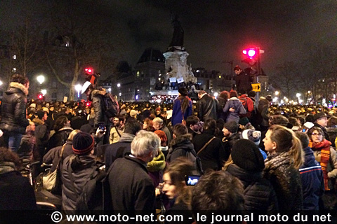 Plusieurs mobilisations dans le monde de la moto suite à la tuerie de Charlie Hebdo
